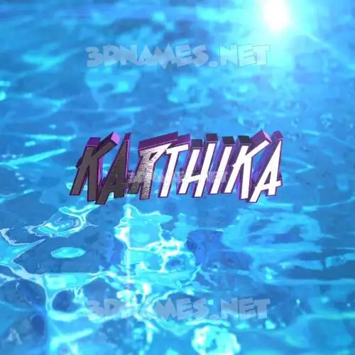 karthika in Water 2015 style - 3D name wallpaper karthika in Water 2015 style - 3D name wallpaper