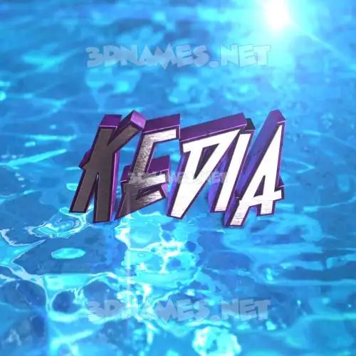 kedia in Water 2015 style - 3D name wallpaper kedia in Water 2015 style - 3D name wallpaper