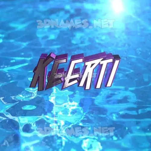 keerti in Water 2015 style - 3D name wallpaper keerti in Water 2015 style - 3D name wallpaper