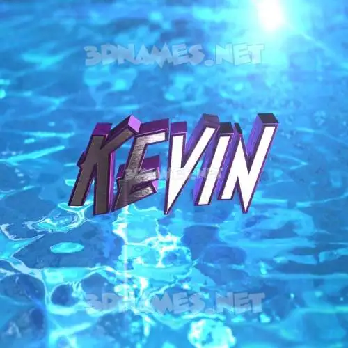 kevin in Water 2015 style - 3D name wallpaper kevin in Water 2015 style - 3D name wallpaper