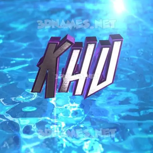 khu in Water 2015 style - 3D name wallpaper khu in Water 2015 style - 3D name wallpaper