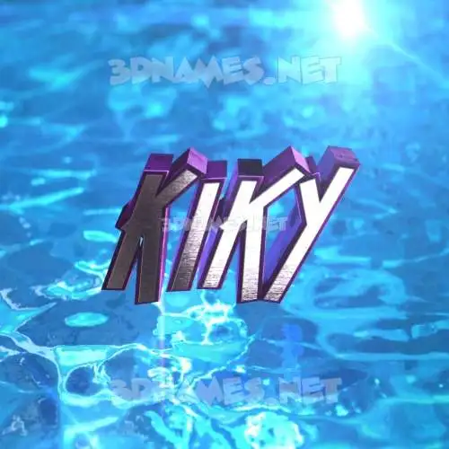 kiky in Water 2015 style - 3D name wallpaper kiky in Water 2015 style - 3D name wallpaper