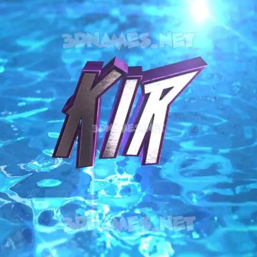 kir in Water 2015 style - 3D name wallpaper kir in Water 2015 style - 3D name wallpaper