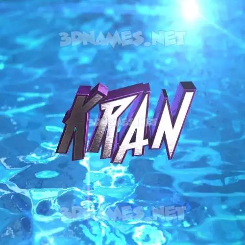 kran in Water 2015 style - 3D name wallpaper kran in Water 2015 style - 3D name wallpaper