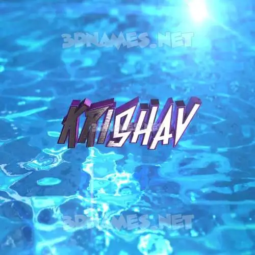 krishav in Water 2015 style - 3D name wallpaper krishav in Water 2015 style - 3D name wallpaper