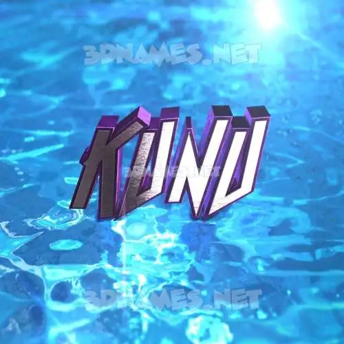 kunu in Water 2015 style - 3D name wallpaper kunu in Water 2015 style - 3D name wallpaper