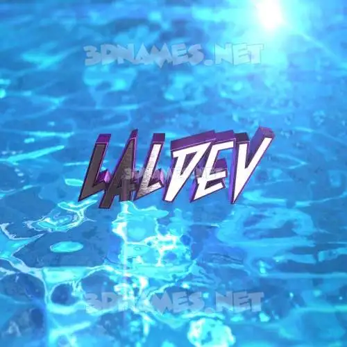 laldev in Water 2015 style - 3D name wallpaper laldev in Water 2015 style - 3D name wallpaper