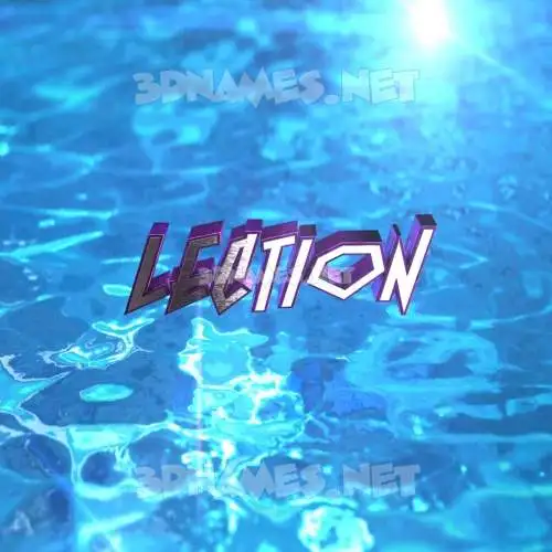 lection in Water 2015 style - 3D name wallpaper lection in Water 2015 style - 3D name wallpaper