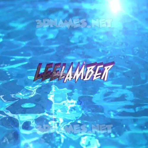 leelamber in Water 2015 style - 3D name wallpaper leelamber in Water 2015 style - 3D name wallpaper