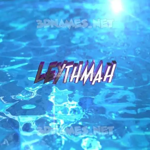 leythmah in Water 2015 style - 3D name wallpaper leythmah in Water 2015 style - 3D name wallpaper