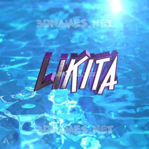 likita in Water 2015 style - 3D name wallpaper likita in Water 2015 style - 3D name wallpaper