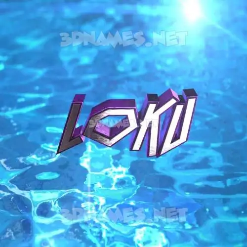 loku in Water 2015 style - 3D name wallpaper loku in Water 2015 style - 3D name wallpaper