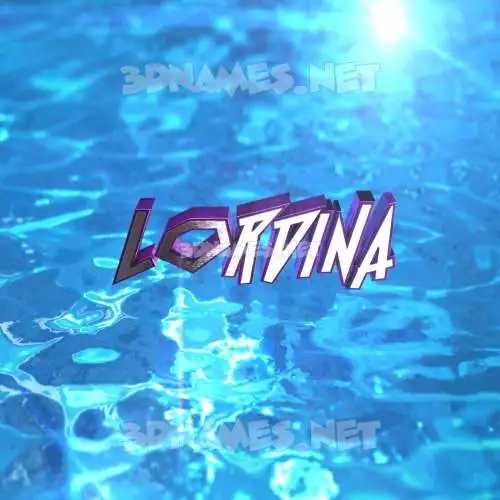 lordina in Water 2015 style - 3D name wallpaper lordina in Water 2015 style - 3D name wallpaper