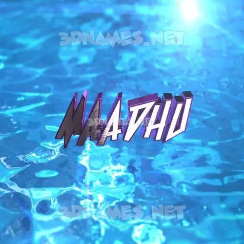 maadhu in Water 2015 style - 3D name wallpaper maadhu in Water 2015 style - 3D name wallpaper