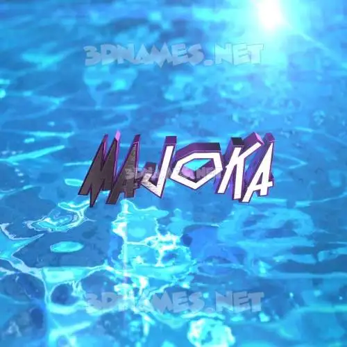 majoka in Water 2015 style - 3D name wallpaper majoka in Water 2015 style - 3D name wallpaper