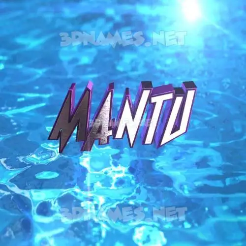 mantu in Water 2015 style - 3D name wallpaper mantu in Water 2015 style - 3D name wallpaper