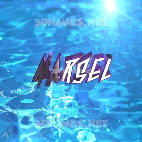 marsel in Water 2015 style - 3D name wallpaper marsel in Water 2015 style - 3D name wallpaper