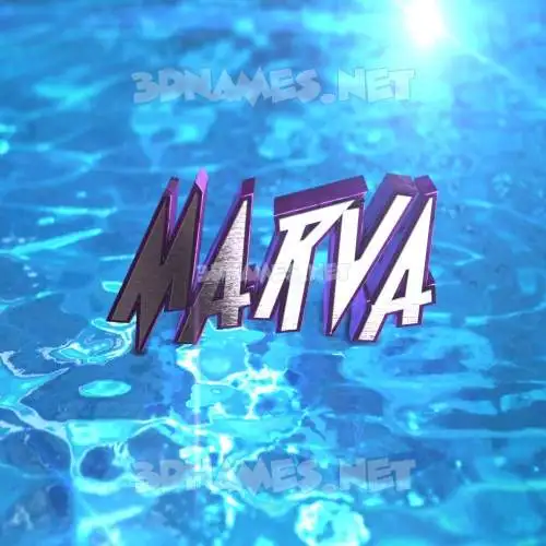 marva in Water 2015 style - 3D name wallpaper marva in Water 2015 style - 3D name wallpaper