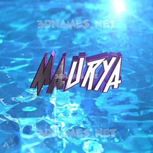 maurya in Water 2015 style - 3D name wallpaper maurya in Water 2015 style - 3D name wallpaper