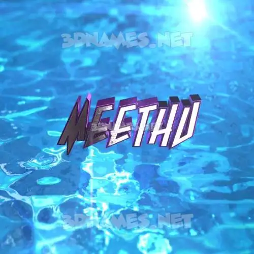 meethu in Water 2015 style - 3D name wallpaper meethu in Water 2015 style - 3D name wallpaper