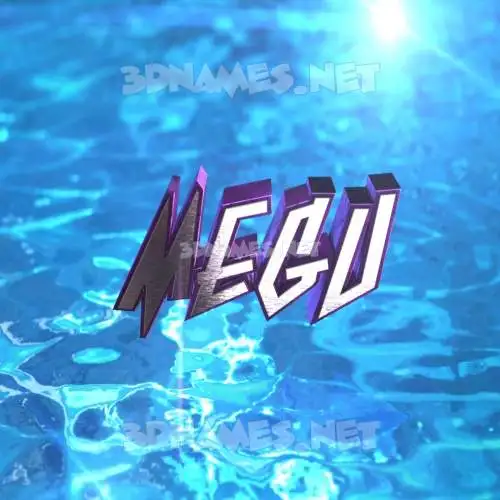 megu in Water 2015 style - 3D name wallpaper megu in Water 2015 style - 3D name wallpaper