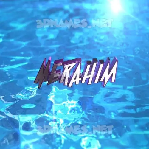 merahim in Water 2015 style - 3D name wallpaper merahim in Water 2015 style - 3D name wallpaper