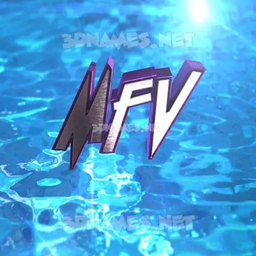 mfv in Water 2015 style - 3D name wallpaper mfv in Water 2015 style - 3D name wallpaper