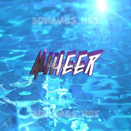 miheer in Water 2015 style - 3D name wallpaper miheer in Water 2015 style - 3D name wallpaper