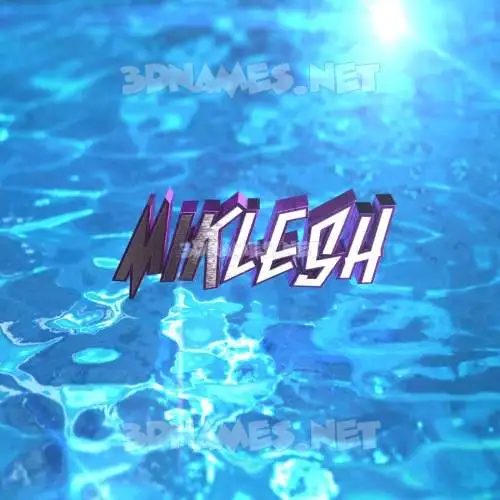 miklesh in Water 2015 style - 3D name wallpaper miklesh in Water 2015 style - 3D name wallpaper