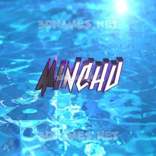 minchu in Water 2015 style - 3D name wallpaper minchu in Water 2015 style - 3D name wallpaper