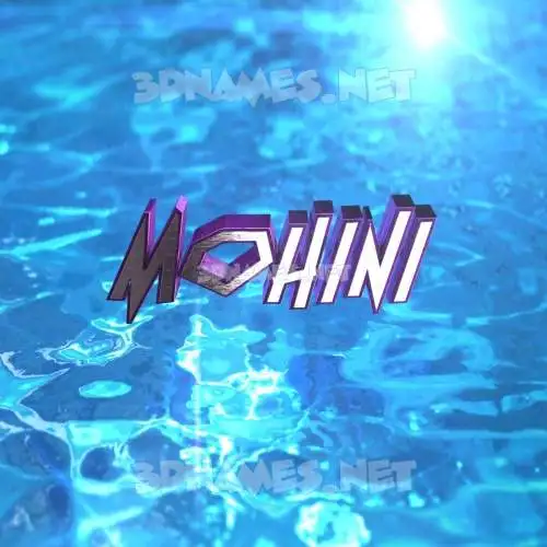 mohini in Water 2015 style - 3D name wallpaper
