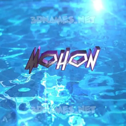mohon in Water 2015 style - 3D name wallpaper mohon in Water 2015 style - 3D name wallpaper