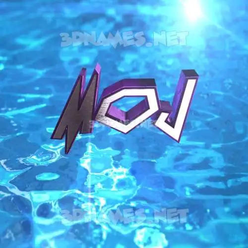 moj in Water 2015 style - 3D name wallpaper moj in Water 2015 style - 3D name wallpaper