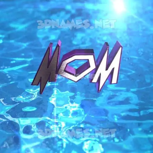 mom in Water 2015 style - 3D name wallpaper mom in Water 2015 style - 3D name wallpaper