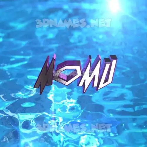 momu in Water 2015 style - 3D name wallpaper momu in Water 2015 style - 3D name wallpaper