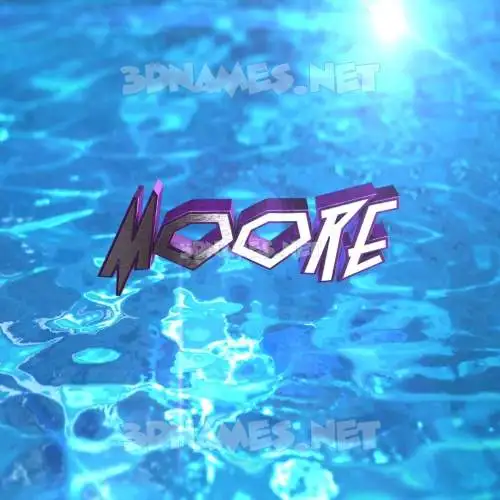 moore in Water 2015 style - 3D name wallpaper moore in Water 2015 style - 3D name wallpaper