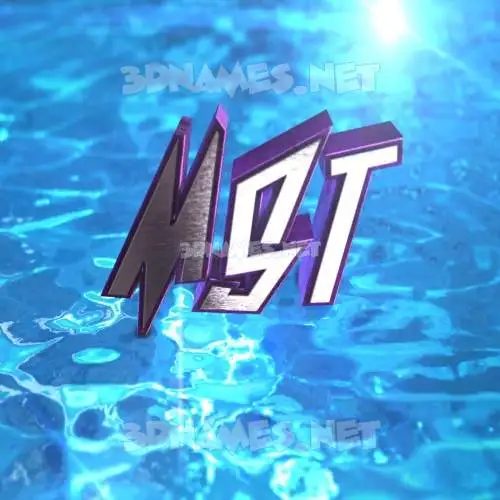mst in Water 2015 style - 3D name wallpaper