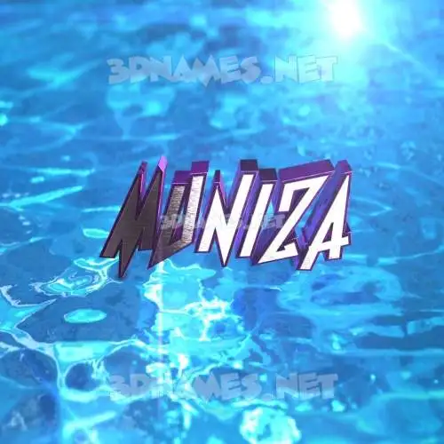 muniza in Water 2015 style - 3D name wallpaper muniza in Water 2015 style - 3D name wallpaper