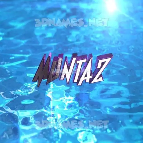 muntaz in Water 2015 style - 3D name wallpaper muntaz in Water 2015 style - 3D name wallpaper