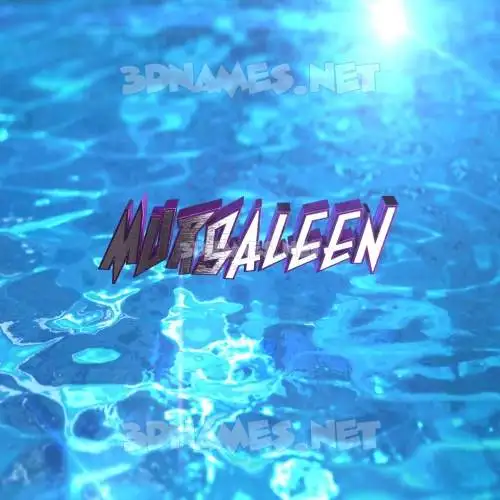 mursaleen in Water 2015 style - 3D name wallpaper mursaleen in Water 2015 style - 3D name wallpaper