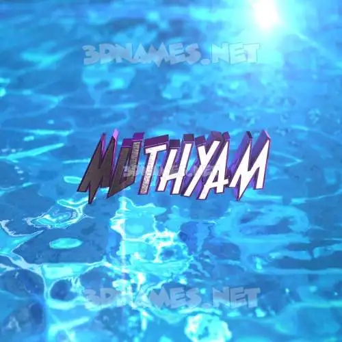 muthyam in Water 2015 style - 3D name wallpaper muthyam in Water 2015 style - 3D name wallpaper