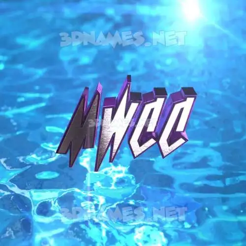 mwcc in Water 2015 style - 3D name wallpaper