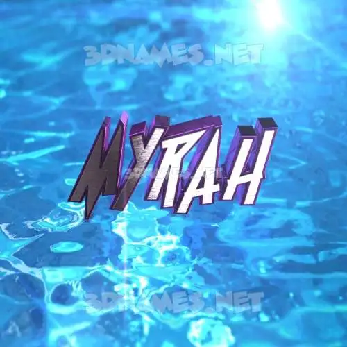 myrah in Water 2015 style - 3D name wallpaper myrah in Water 2015 style - 3D name wallpaper