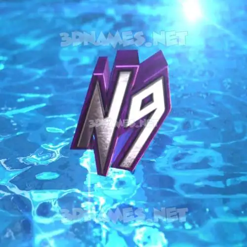 n9 in Water 2015 style - 3D name wallpaper n9 in Water 2015 style - 3D name wallpaper