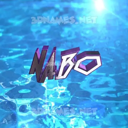 nabo in Water 2015 style - 3D name wallpaper nabo in Water 2015 style - 3D name wallpaper
