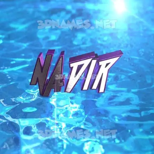 nadir in Water 2015 style - 3D name wallpaper nadir in Water 2015 style - 3D name wallpaper