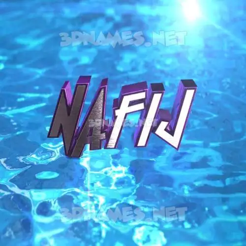 nafij in Water 2015 style - 3D name wallpaper nafij in Water 2015 style - 3D name wallpaper