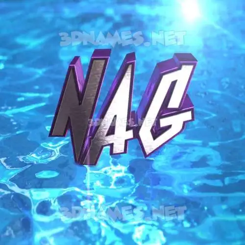 nag in Water 2015 style - 3D name wallpaper nag in Water 2015 style - 3D name wallpaper