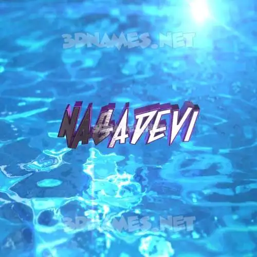 nagadevi in Water 2015 style - 3D name wallpaper nagadevi in Water 2015 style - 3D name wallpaper