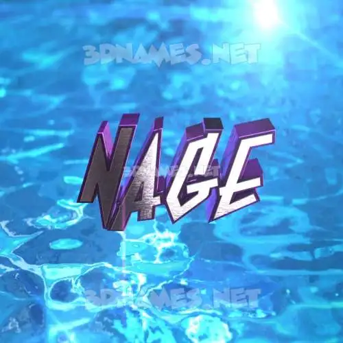 nage in Water 2015 style - 3D name wallpaper nage in Water 2015 style - 3D name wallpaper